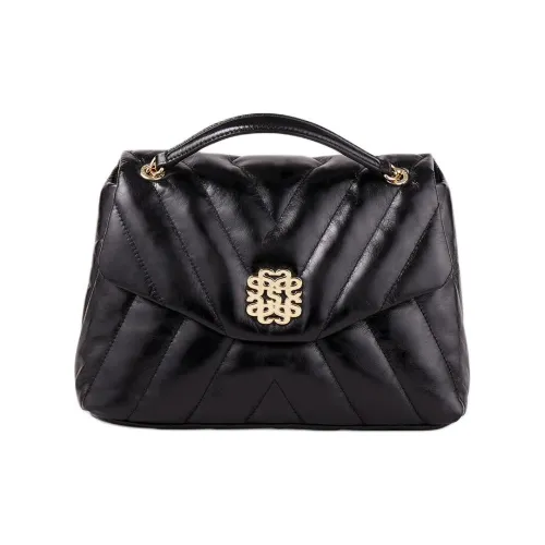 Sandro Сумка через плечо из коровьей кожи женская черная