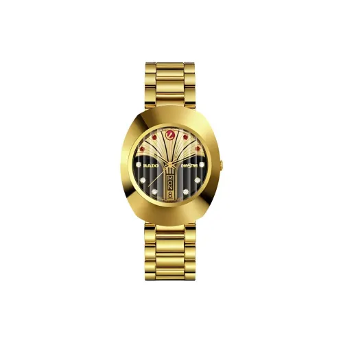 RADO DIASTA Collection Автоматический Механический Механизм Мужские Часы Часы 35 мм Золотой Циферблат