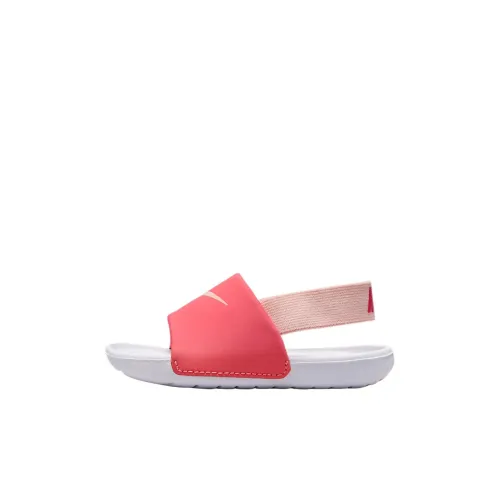 Nike KawaSLIDE Устойчивые к истиранию амортизаторы Низкий топ Обувь для малышей Розовый Белый Infant And Toddler