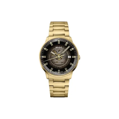 Mido Commander Автоматический Механический Механизм Унисекс Часы 40 мм Серый Циферблат Корпус из Нержавеющей Стали Ремешок из Нержавеющей Стали