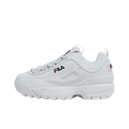 FILA Disruptor 2 Устойчивый к истиранию Низкий Топ Повседневная обувь Унисекс Белый