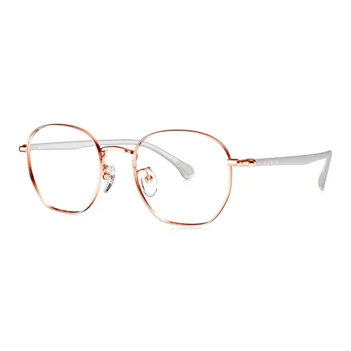 PARIM Нержавеющая сталь Силикон Нерегулярная форма OPTICAL Линзы Унисекс Розово-золотой