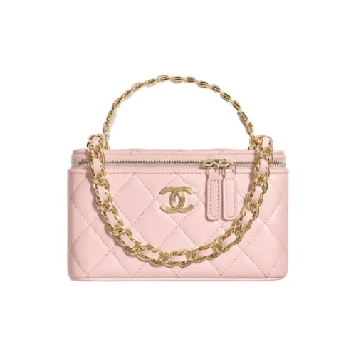 CHANEL Масляный воск Овчина Сумка через плечо Сумка Клатч Женская Вишневый цветок Розовый