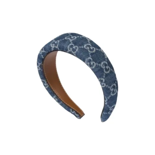 GUCCI Denim Leather Hair Bands Unisex Blue GUCCI Деним Кожа Резинки для волос Унисекс Синий