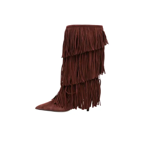 Paris Texas Jessie7 Колено Высокие сапоги 7,5 см Женские Умбра