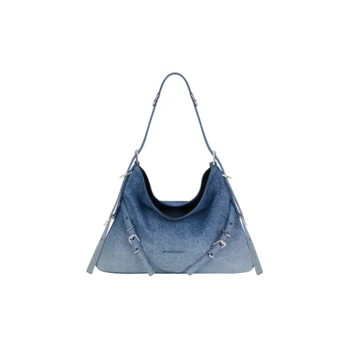 Givenchy Voyou Хлопок Плечевая сумка Стандартная Женская Синяя