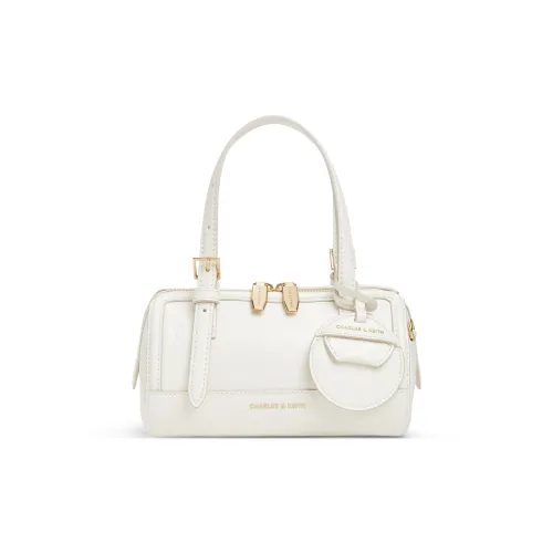 CHARLES KEITH ПУ (полиуретан) Сумка через плечо Сумка Маленькая Женская Кремово-Молочный Белый
