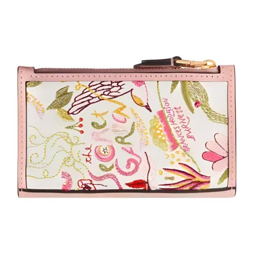 Kate Spade Storyteller Коровья кожа Держатель для карт кошелек Женские Розовый