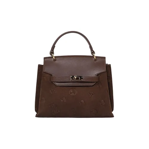 ELLE Ткань Сумка через плечо Сумка Женская Цвет Эбеновое дерево Кофейный Золото Коричневый Анкора Красный