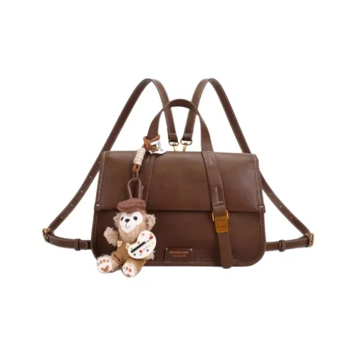 Monna Lisa Рюкзак из коровьей кожи средний женский коричневый