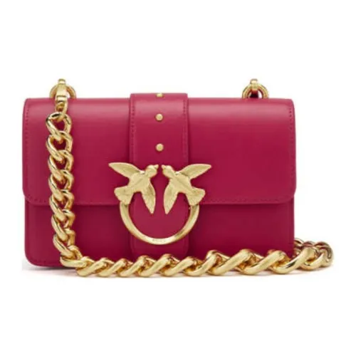 PINKO Love Icon Корова Кожа Плечевая Сумка Swallow Сумка Сумка через плечо Мини Женский Красный