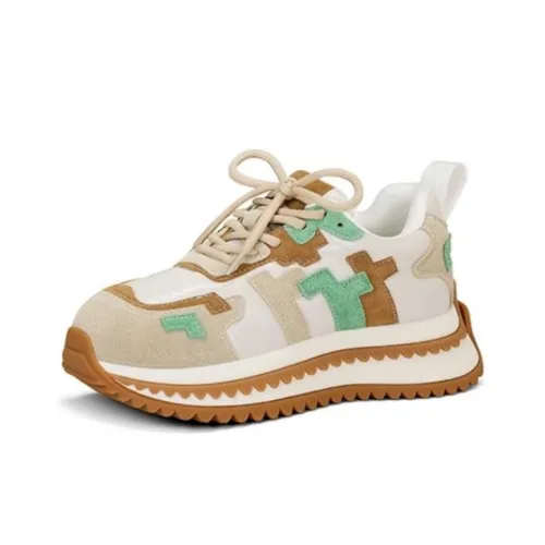 JESSICA SOPHIA Дышащие Низкие Кроссовки с Толстой Подошвой Женские