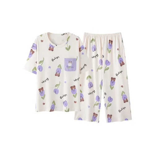 Shivs XFSZR65001 Экрю Женские Пижамные комплекты