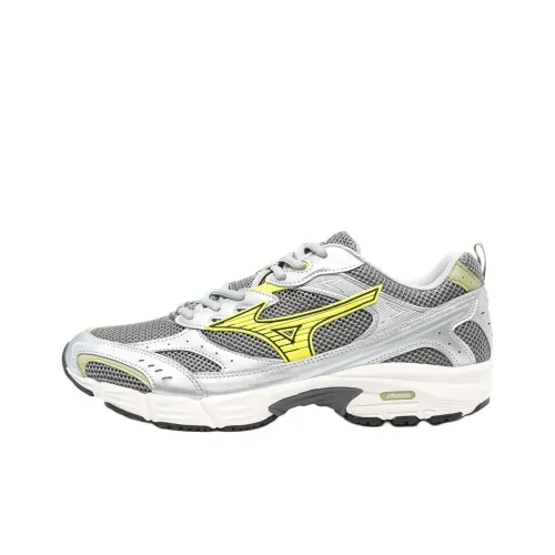 Mizuno Slip-resistant Abrasion-resistant Low Top Casual Running Shoes Men's Gray Silver Мицубо Противоскользящие Устойчивые к истиранию Низкие Топ Повседневные Беговые Кроссовки Мужские Серый Серебряный