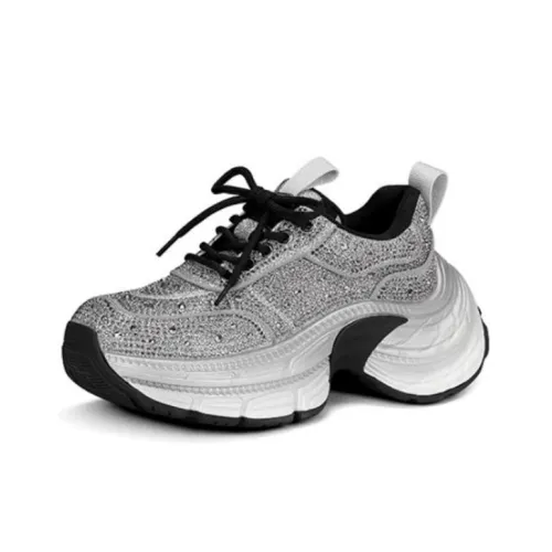 JESSICA SOPHIA Противоскользящие устойчивые к истиранию низкий топ кроссовки с толстой подошвой женские