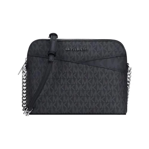 MICHAEL KORS Jet Set Travel Коровья кожа PVC Сумка через плечо Стандартная Женская Черная