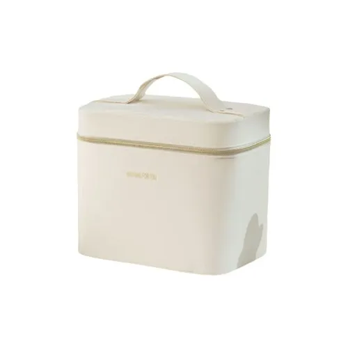 Boniu ПУ (полиуретан) Ручная косметичка Обычная Женская Молочно-белый Светло-кофейный Карамель