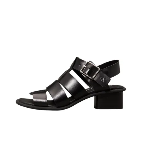 CKJ CALVIN KLEIN JEANS Римские сандалии 4CM Женские Черные