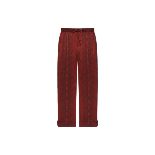 Givenchy SS25 Пижамные штаны Мужские Темно-красные