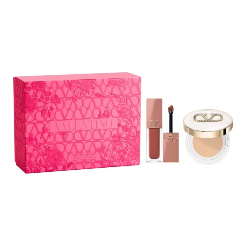 Valentino глянцевый Air cushion LIP Крем Наборы косметики Легко смешивается Прозрачный 12г+6,5мл