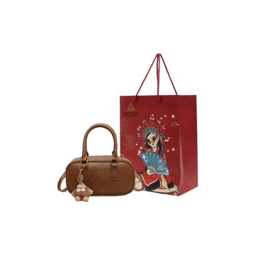 HCXK ПУ (полиуретан) Одно плечо Сумка Унисекс Кофейный Коричневый Черный