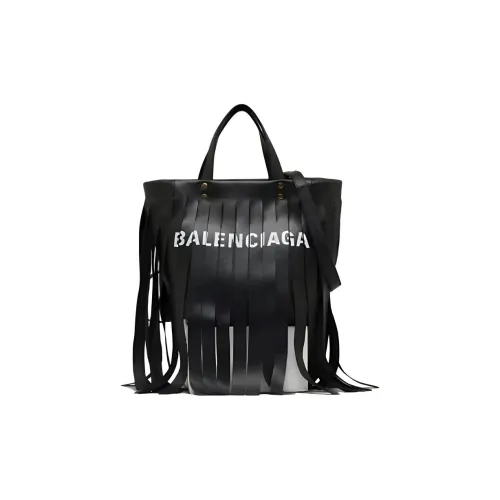 Balenciaga Сумка Tote из коровьей кожи сумка для покупок женская черная