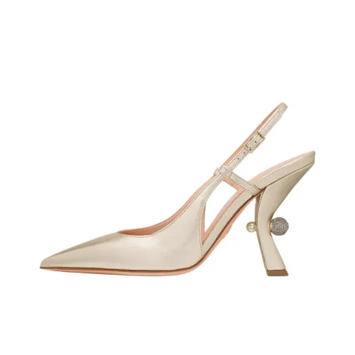 DIOR Tribales Нестандартный каблук Высокие каблуки 10 см Женские Золотой