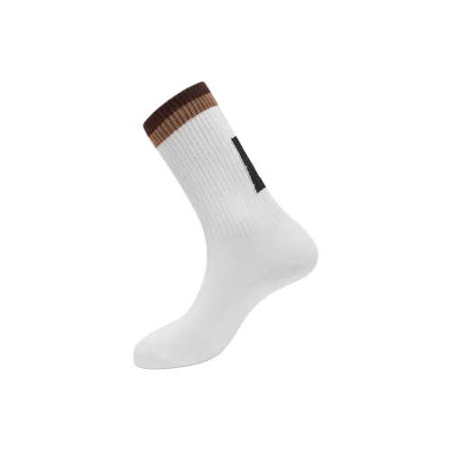 FENDI SS25 Носки Crew Мужские Белые