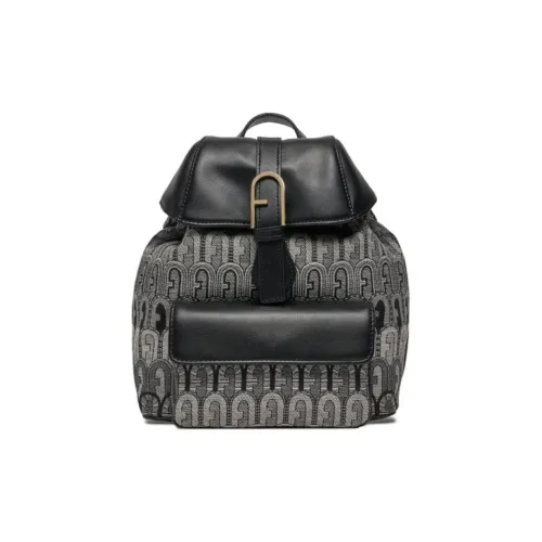 Furla Хлопок с Полиэстер Рюкзак Женские Черный и Серый