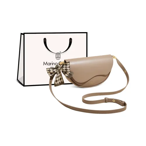 MARINO ORLANDI Корова Кожа с Синтетической Кожей Через плечо Маленькая Квадратная Сумка Плечевая Сумка Стандартная Женская Белая Хаки