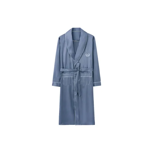 Huggy Kissy Sleep Халат Мужской Серый Синий