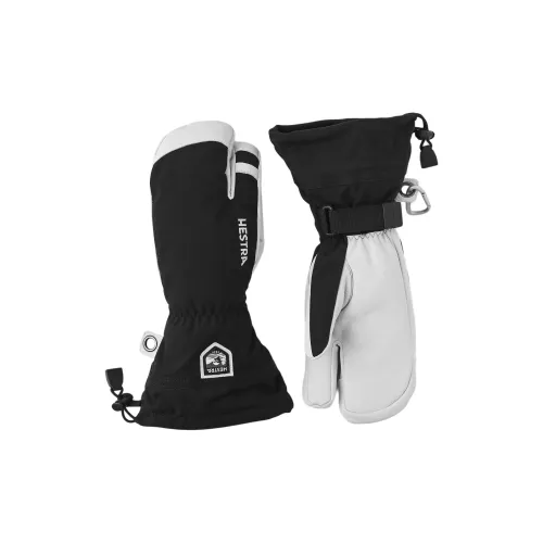 HESTRA Кожа Полиэстер Перчатки Мужские Черные