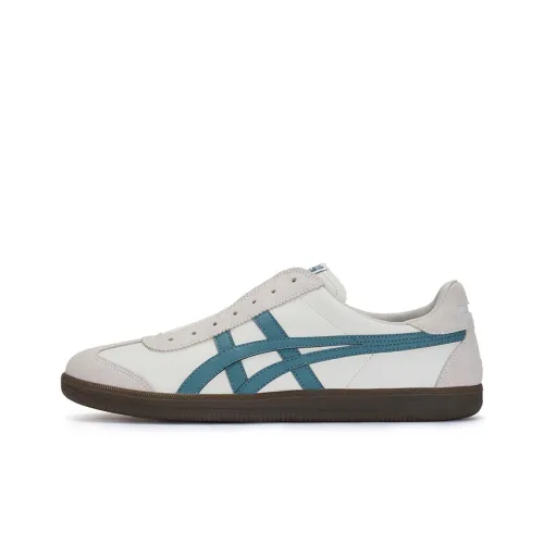 Onitsuka Tiger Tokuten Slip-resistant Abrasion-resistant Low-top Skateboard Shoes Unisex White Green Onitsuka Tiger Tokuten Противоскользящие Износостойкие Низкие Кеды для Скейтбординга Унисекс Белый Зеленый