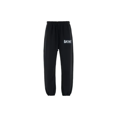 SAINT Mxxxxx SS25 Вязаные тренировочные брюки мужские черные