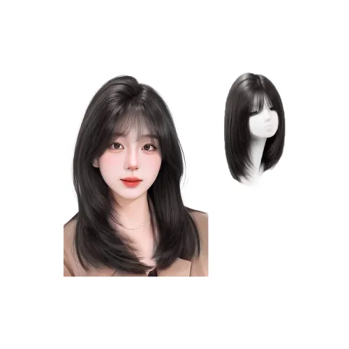 WANWANFENG Волосы на ключицу Без сетки Женская Перука