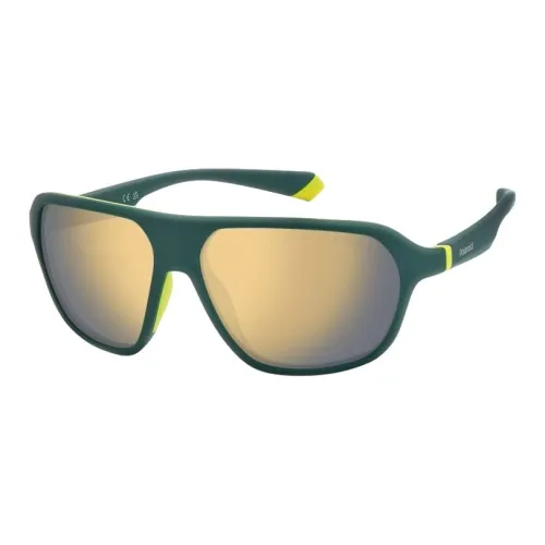 Polaroid Пластик Квадрат Солнцезащитные очки Унисекс Зеленый
