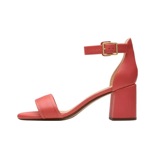 Clarks Ezoria Mae One Ремешок Сандалии 7 см Женские Красные