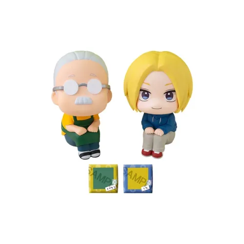 MegaHouse LOOKUP Sakamoto Повседневный Sakamoto Таро Asakura SHIN Набор с ограниченной фигуркой в стиле chibi с подушкой для сидения