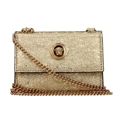VERSACE Кожа Одно плечо Через плечо Монета Кошелек Обычный Женский Золотой