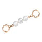 [Набор из трех предметов с белым жемчугом] Цепь-удлинитель 13,5 см + Декоративная цепочка 40 см + Длинная цепь