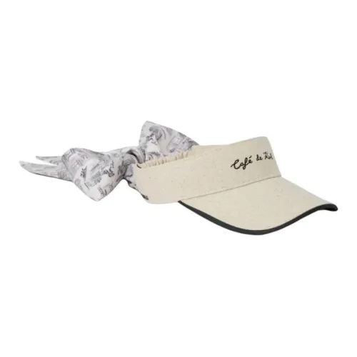 Karl Lagerfeld Хлопковые шляпы с защитой от солнца Женские Бежевые