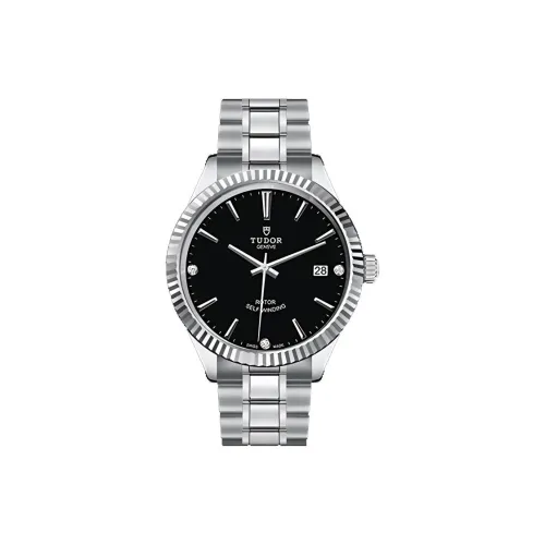 TUDOR Автоматический Механический Механизм Мужские Часы Wind Style Collection 38 мм Черные