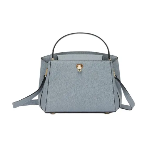 Valextra Brera Телячья кожа Сумка на одно плечо Женская Синяя