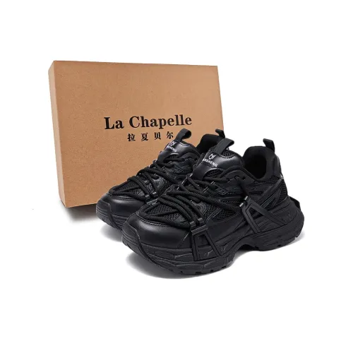 La Chapelle массивные кроссовки Low Top черные женские