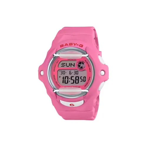 CASIO Baby Кварцевый механизм Смольный ремешок Часы Женские Серый циферблат