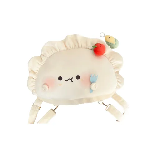 RIZHI STORE Кристальный Ультра Мягкий Пельмени Рюкзак Регулярный Унисекс Экрю