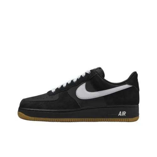 Nike Air FORCE 1 Slip-on Устойчивый к истиранию Низкий Топ Скейтбординг Мужской Черный