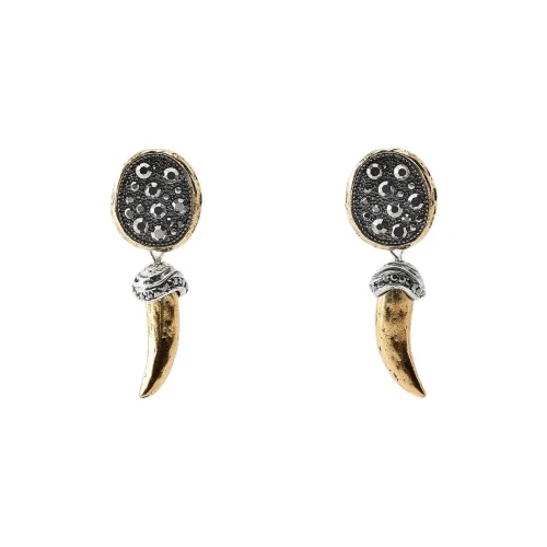 ZARA Цинк Стекло Латунь Сталь Титан Металл Серьги Женские Античное Золото