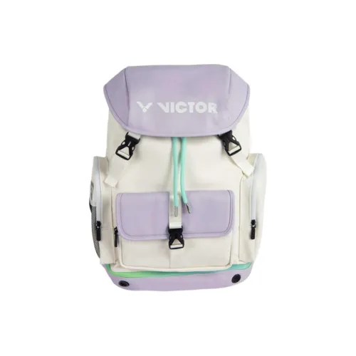 Victor ПУ (полиуретан) Полиуретан Рюкзаки Ярко-белый с Лаванда Accent Унисекс