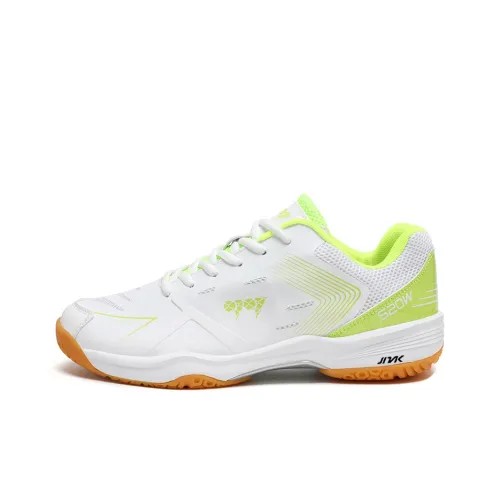 Kinglake Амортизаторы Shock Slip-resistant Abrasion-resistant Низкий топ Бадминтон Обувь Unisex Белый Зеленый